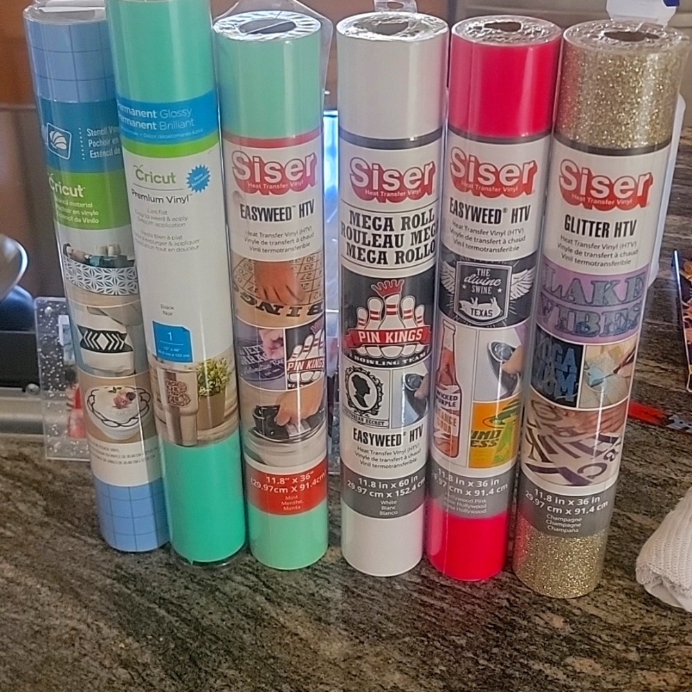 Cricut vinyl and stencil paper